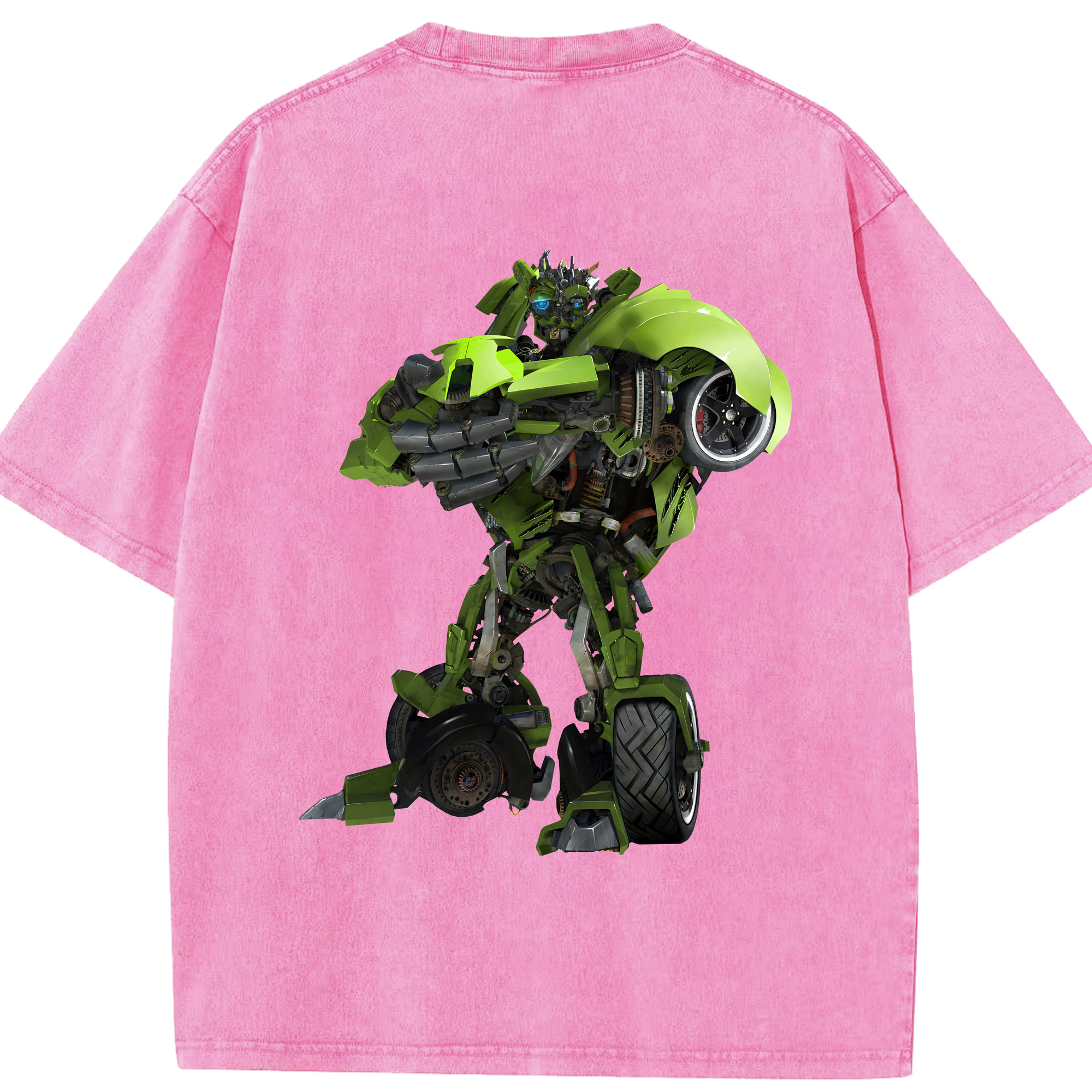 （画像用） Transformers トランスフォーマー 綿100% ヴィンテージ風 半袖Tシャツ（背面プリント）